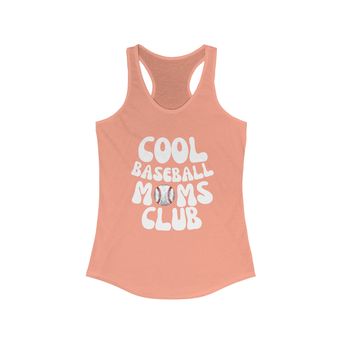 Cool Baseball Mom's Club - Women's Ideal Racerback Tank