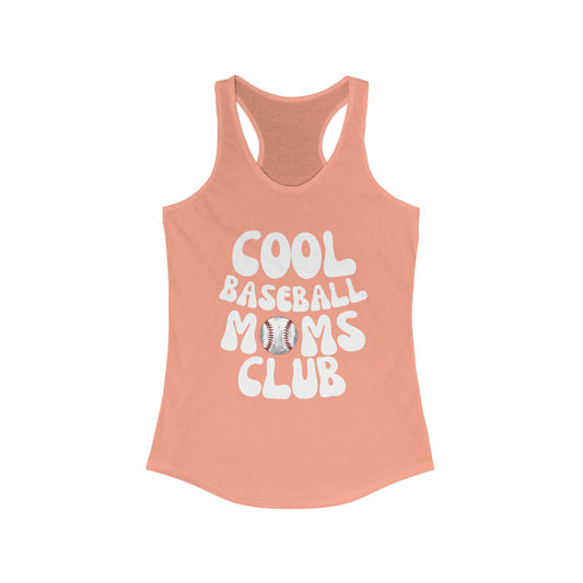 Cool Baseball Moms Club - Women's Ideal Racerback Tank