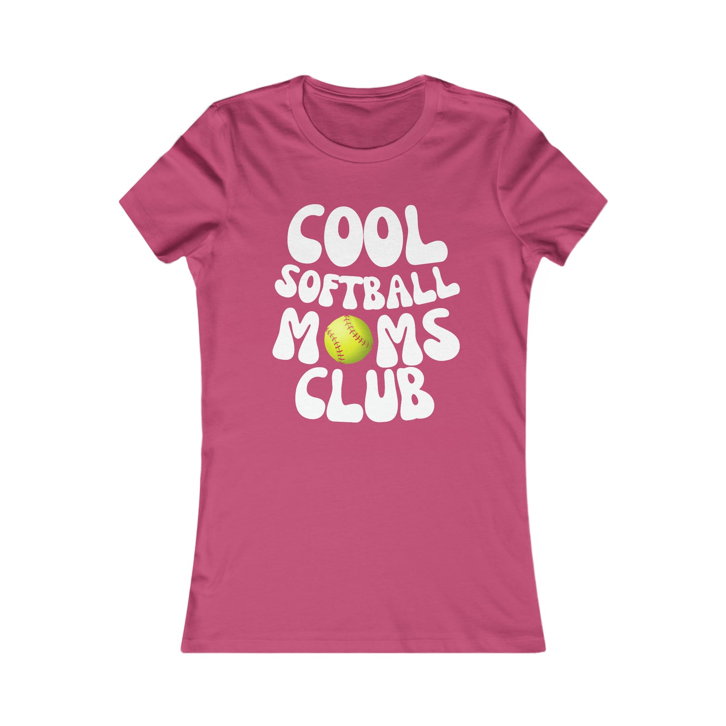 Cool Softball Mom's Club - Women's Favorite Tee