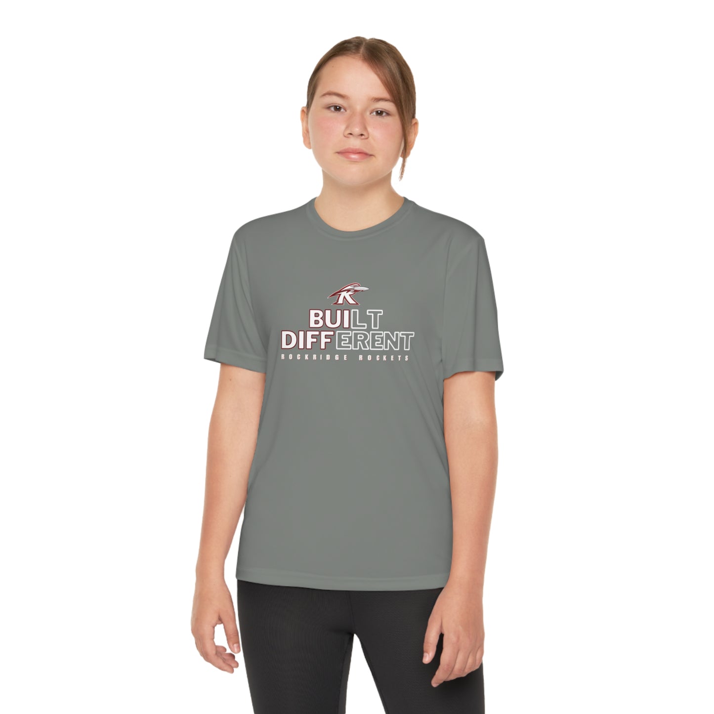 Built Different, Rockridge Rockets - Youth Competitor Tee