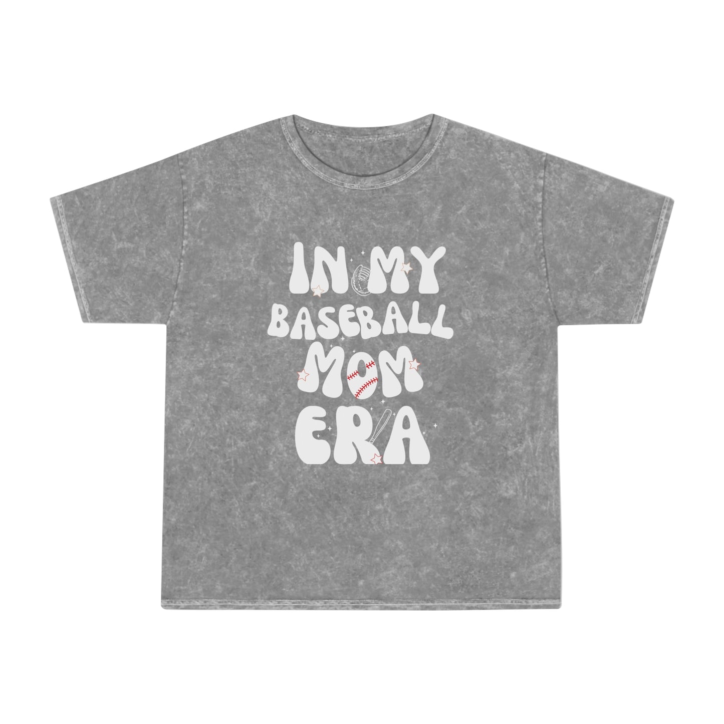 In My Baseball Mom Era - Unisex Mineral Wash T-Shirt
