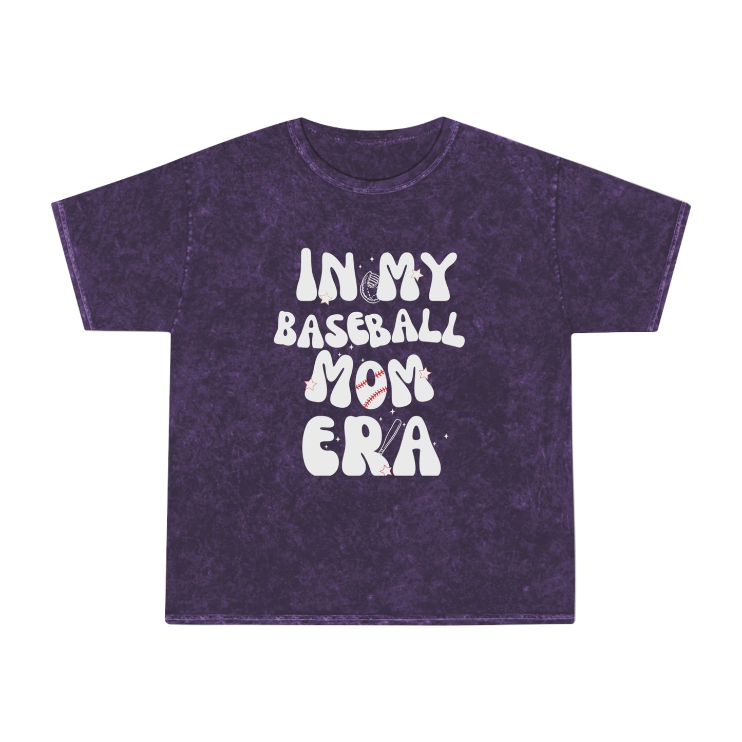 In My Baseball Mom Era - Unisex Mineral Wash T-Shirt