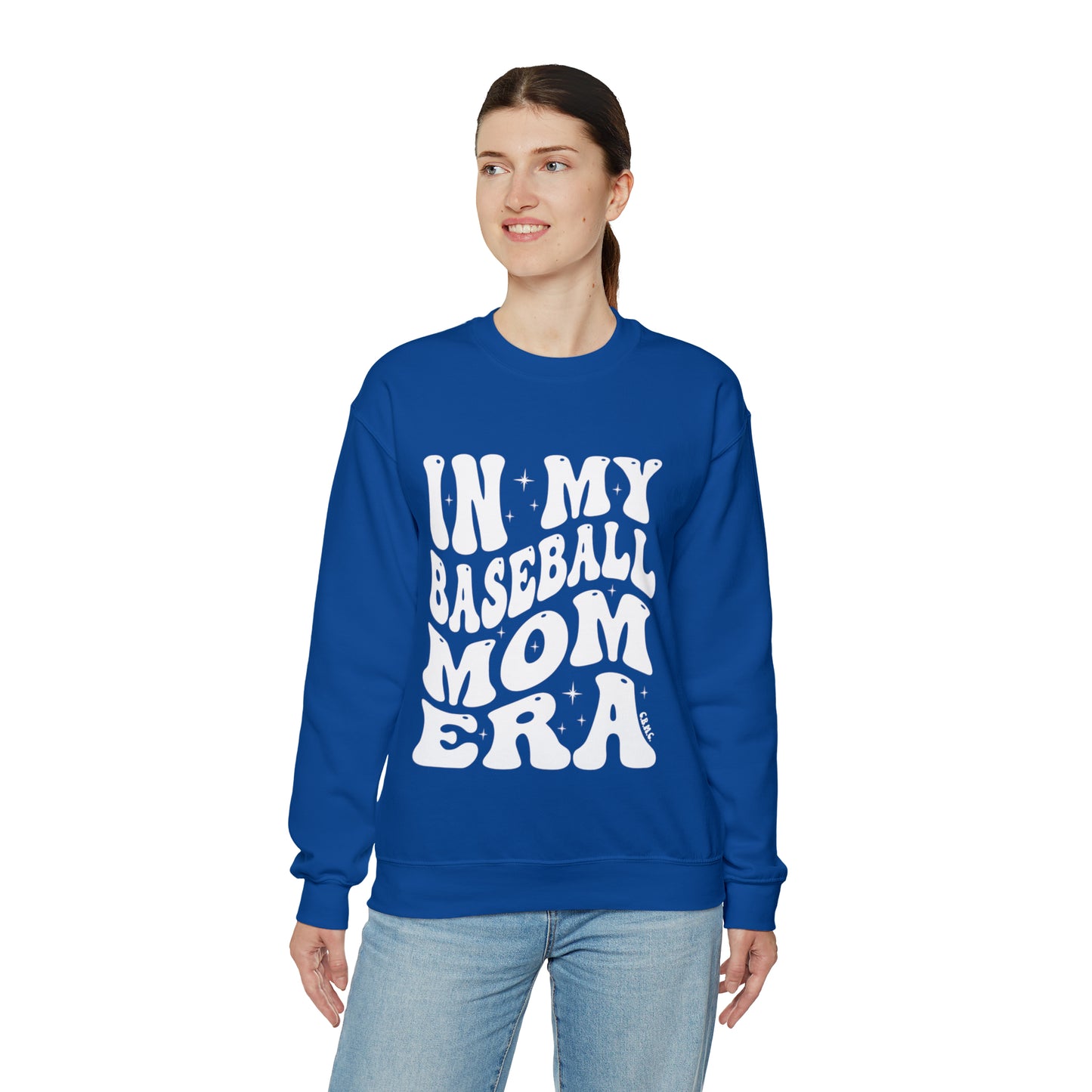 In My Baseball Mom Era, C.B.M.C. edition - Unisex Heavy Blend™ Crewneck Sweatshirt