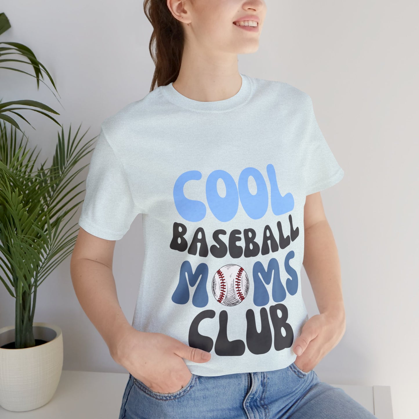 Cool Baseball Moms Club - Unisex Jersey Short Sleeve Tee